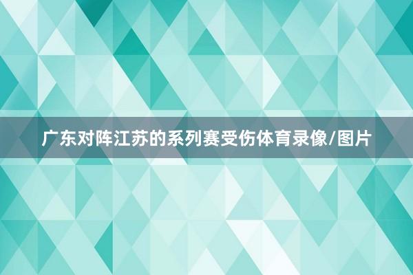 广东对阵江苏的系列赛受伤体育录像/图片